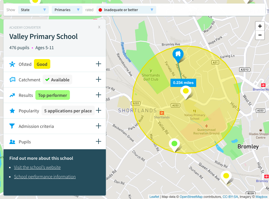 School Finder Catchment Checker Admissionsday Co Uk